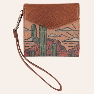 Mini Desert Scene Wristlet Wallet